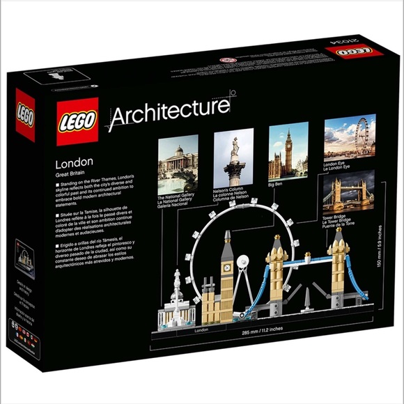 LEGO Architecture London Skyline in Tan, Blue & Black - Picture 7 of 7